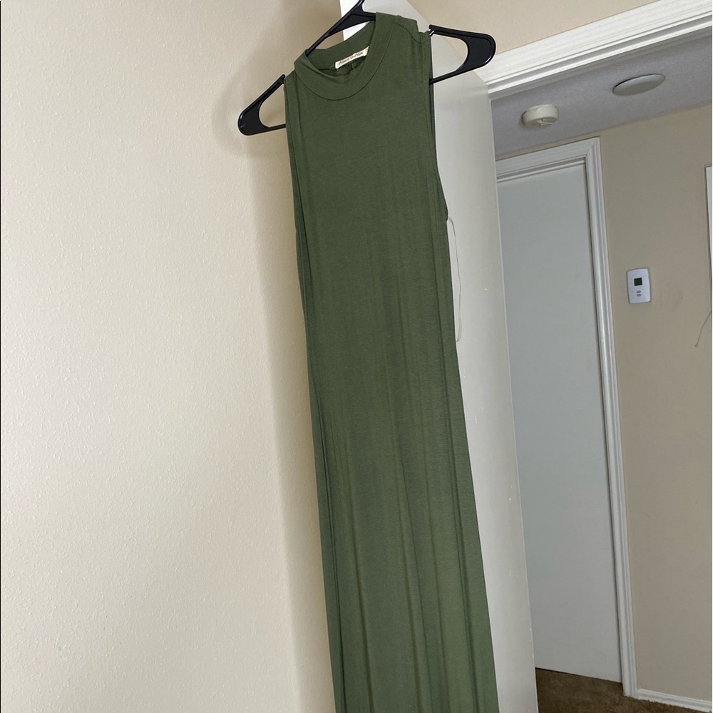 Olive green dress
